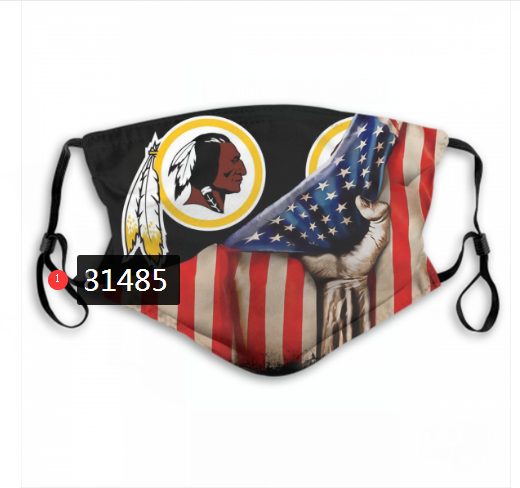 NFL 2020 Washington Redskins 101 Dust mask with filter->nfl dust mask->Sports Accessory
